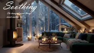 The Most Relaxing Winter Piano ❄️💙 Deep Sleep Guaranteed | Relaxing Piano Lounge