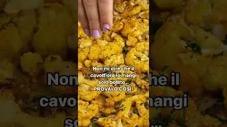 Cavolfiore al forno SAPORITO!✅FACILE e GUSTOSO! #ricettefacili #cavolfiore #ricettesenzaglutine