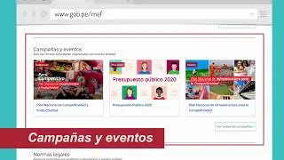 P&aacute;gina web del MEF migra a Gob.pe