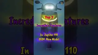 Top 7 Incredible Features In TVS Jupiter 110 New 2024 Model 😍 #shorts #bike