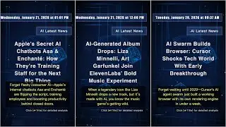 AI Tech News: Thursday, January 22, 2026 at 07:48 AM #QixNewsAI