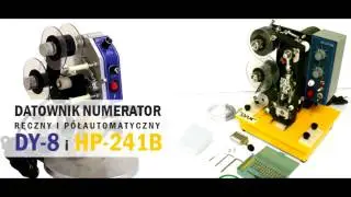 Datownik Numerator do etykiet, woreczk&oacute;w DY-8 (ręczny) HP-241B (p&oacute;łautomat). www.zenter.pl