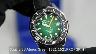 Squale 50 Atmos Green 1521 1521PROFGR.HT