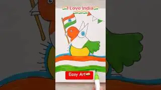 Patriotic Art 🇮🇳🫡 #shorts #india #tiranga #indiaflag #deshbhakti #kidsart #shortsindia