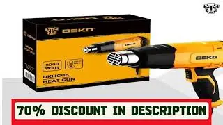 #DEKO DKHG06 2000W Heat Gun  2 Temperature Adjustment 3 Accessories Advanced Electric Hot Air Gun E