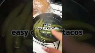 PART 2 easy chicken tacos #youtubeshorts #chickentacos #shorts #dinner#youtube #salsa