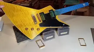 V10 1981 Gibson E2 CMT Explorer Restoration.  Tobacco Burst 5A Flamed Maple & Honduran Mahogany Body