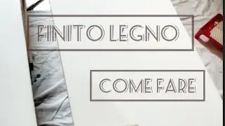 Tecnica per fare finto legno con la pittura...