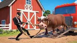 Thief in Old MacDonald's Farm!🐥 EP-1 | Funny Farm Cartoon for Kids | Sneaky Thief & Surprise Chicks🐣