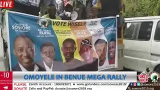 LIVE: #Sowore2019 #TakeitBackTV Omoyele Sowore in Benue Mega Raly  #AACParty