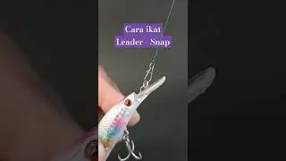 Cara Ikat Leader Ke Snap Mudah dan Cepat | Untuk Mancing Casting #fishingknot