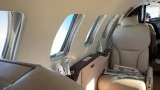 Cessna 550B Citation Bravo Cabin inflight