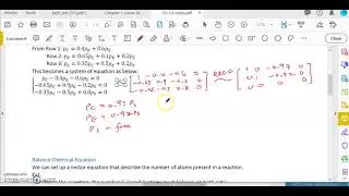 Linear Algebra Ch 1.6 Application of Linear Systems