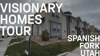 Visionary Homes Tour - 2000 square feet - Spanish Fork Utah - 3 bed 2.5 Bath Townhome