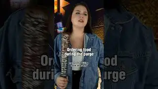 Ordering food during the purge #shorts