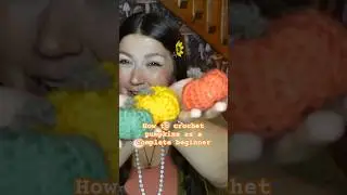 Full video on page! How to crochet pumpkins as a beginner! #crochet #pumpkin