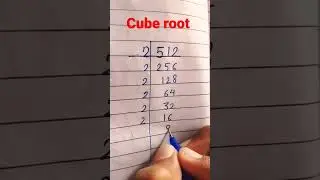 How to find cube root of 512 # Mathematics
