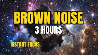 Deep Brown Noise 3 Hours 🪐 Ringed Planet Ambience for Deep Focus & Sleep (No Music)