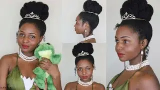 PRINCESS TIANA INSPIRED TUTORIAL ON 4C NATURAL HAIR