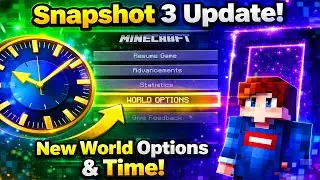 Minecraft 26.1 Snapshot 3 🔥 New World Options, Game Rules & Time Secrets!