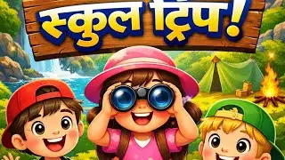 मस्ती भरी स्कूल ट्रिप 😍 | Fun School Trip Adventure 🚍 | Kids Cartoon Hindi