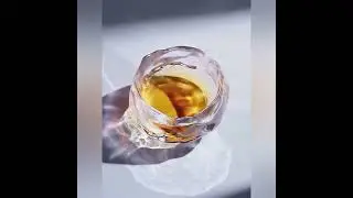 Ice Block Glass Gongfu Tea Cup With Saucer
