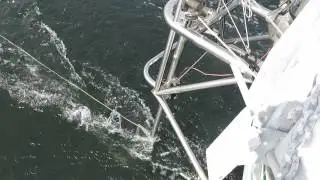 Westsail 43 First Time Using Monitor Self-Steering Windvane Part 2