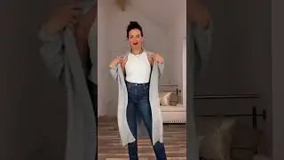 Easy cardigan hack! Double your cardigans!&hearts;️ #hacks #shorts #short #cardigan