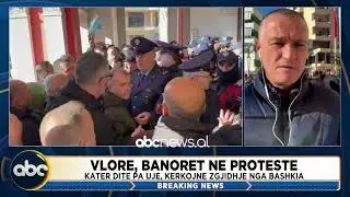 Vlora pa ujë prej 4 ditësh/ Protestuesit gjuajnë me vezë godinën e Bashkisë