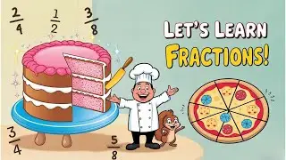 Let's learn fractions! Math Made Easy for Kids| Fun Math with Food| Simple Math Video
