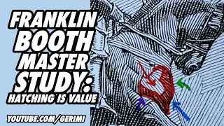 Franklin Booth Master Study: Hatching is Value