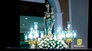 Tele Santomera caída sufre de la virgen del Rosario ocurrido 7 de octubre de 2015
