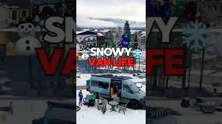 Van Life Winter Camping in A Mountain town | Leavenworth