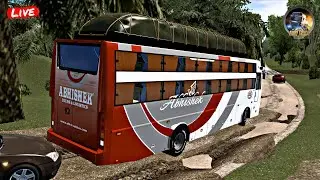 ABHISHEK TRAVELS ETS2 LIVE Steering Wheel Gameplay Indian Non AC Luggage Bus Mod
