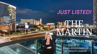 The Martin - check out the night views of this gorgeous condo in luxury high rise in Las Vegas!
