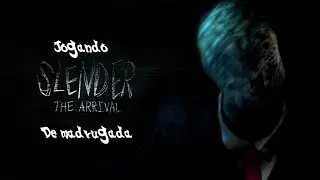 Jogando Slender - The Arrival de madrugada no Xbox 360