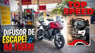 TIGER SPORT 660 COMO VOCÊS NUNCA VIRAM, DIFUSOR DE ESCAPE + TOP SPEED (USE FONE 🎧)