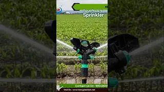 Four Nozzle Sprinkler//plastic sprinkler #sprinklers #raingun #sprinklersystem #sprinklesprinkle