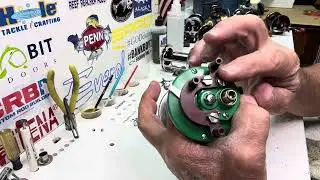 Installing a Powerhouse Transmission on a 1955 Colormatic Penn reel.