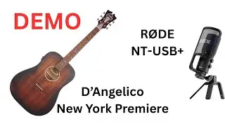 DEMO D&rsquo;Angelico New York Premiere Guitar R&Oslash;DE NT-USB+ Condenser Microphone