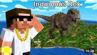 The DEADLIEST Dinosaur in Minecraft: Indominus Rex (Addon) 😱#minecraft #gaming #luckygameplay 