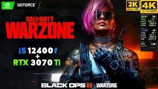 Call Of Duty Warzone | RTX 3070 Ti + i5-12400F | 1440p & 4k Gaming Benchmark |