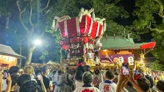 R4.7.17 八尾 中高安 服部川天満宮 夏祭り 太鼓台 ラスト差し上げ 2022/07/17(日)