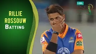 PSL 2017 Match 5: Lahore Qalandars v Islamabad United - Rilee Rossouw Batting