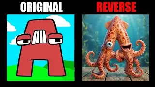 Reverse Alphabet Lore But They Are Octopus (A-Z) - All Alphabet Lore Meme Animation | TD Rainbow
