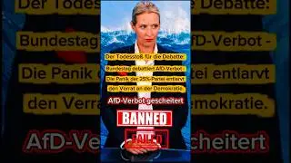 😡🔥Bundestag debattiert AfD-Verbot: Panik der 25%-Partei. Ein dunkler Tag fr die Demokratie#politik
