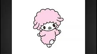 How to Draw Piano Chan | ONEGAI MY MELODY #mymelody #onegai #pianochan #satisfying #howtodraw