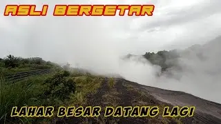AWAS ‼️  LAHAR PANAS DATANG SANGAT BESAR TANAH SAMPAI BERGETAR#new #fypシ #update #banjir #news