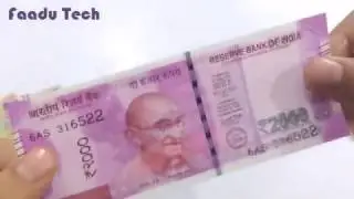 Is really 2000 rs note is Waterproof?(live check)New 2000 RUPEE NOTE Water Test - Waterproof?