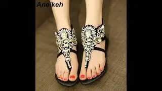 summer sandals #Ladies #fashion #2022 #flat #Fancy #women sandals